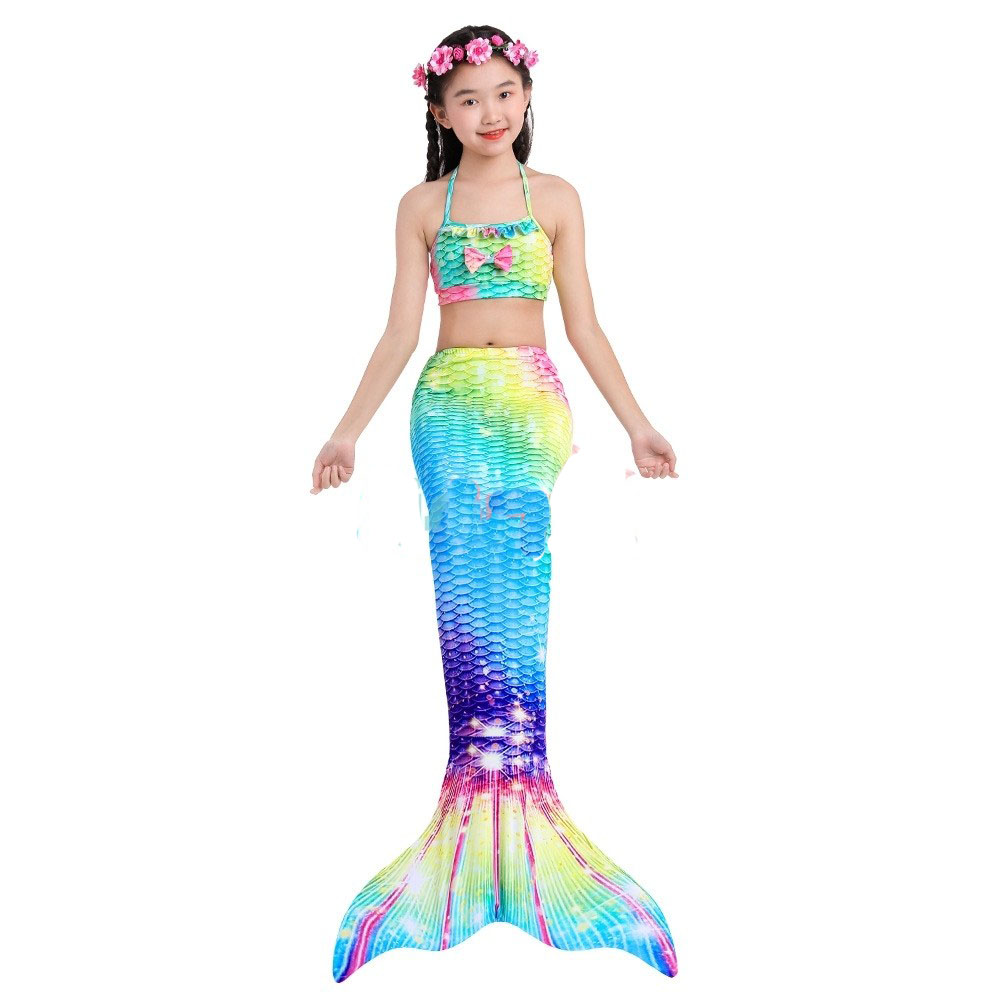 Colorful Mermaid Tails for Kids Swimming Mearmaid Swimsuit