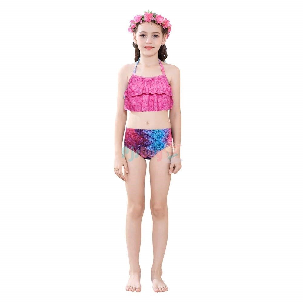 Pink Mermaid Tail for Girls Bathing Suit