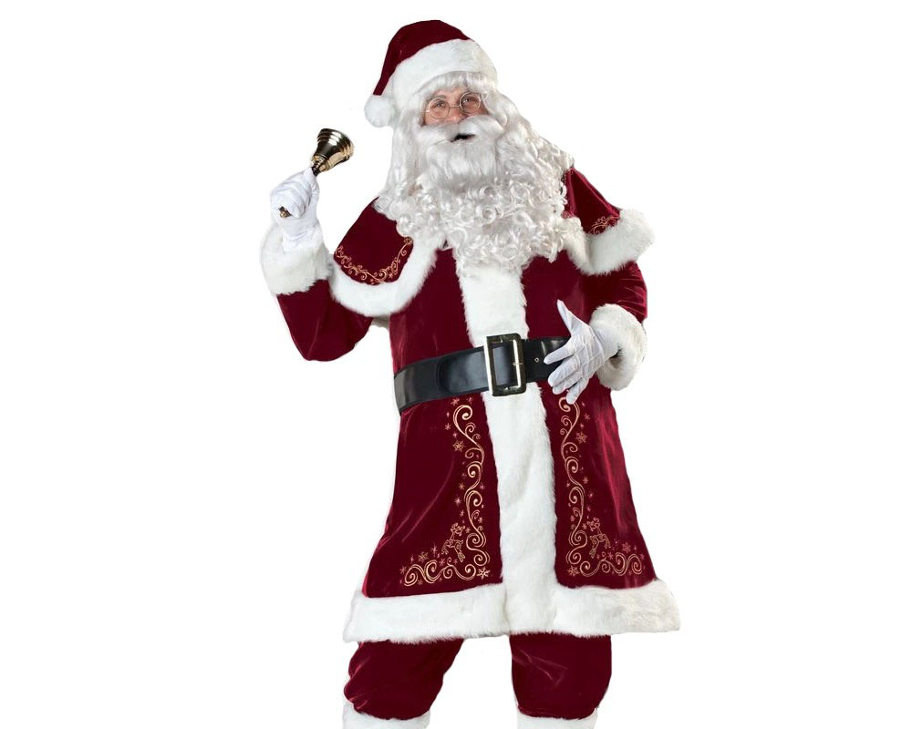 Santa Claus Costume Santa Suit Outfit Full Sets Full Sets