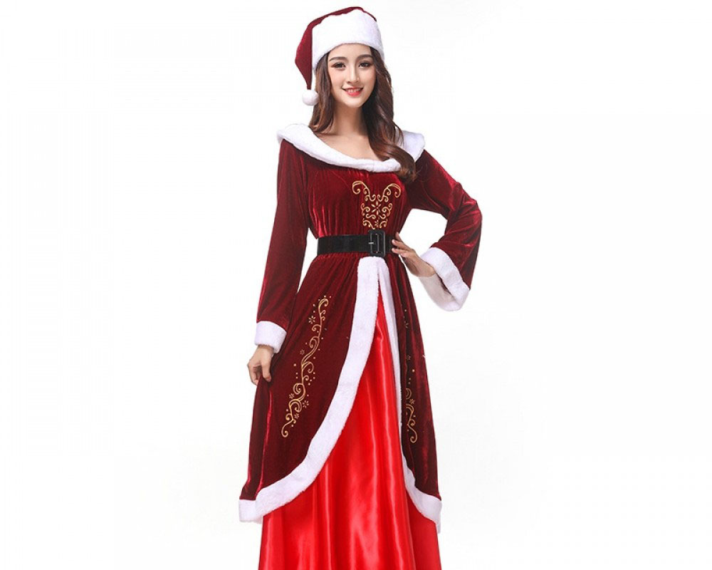 Mrs Claus Outfit Costume Womens Christmas Costumes Full Sets