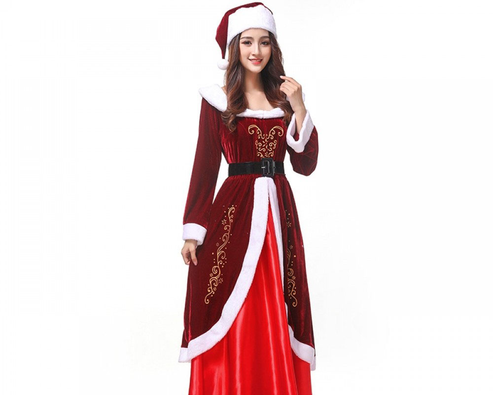 Mrs Claus Outfit Costume Womens Christmas Costumes Full Sets