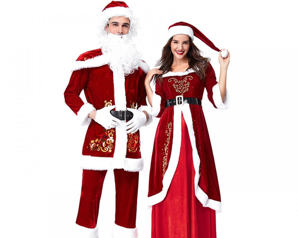 Santa Claus Suit Christmas Costume Outfit For Adult
