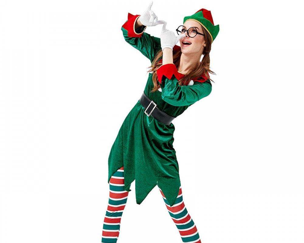 Elf Costume Outfit Adult Elf Costume Christmas Suit