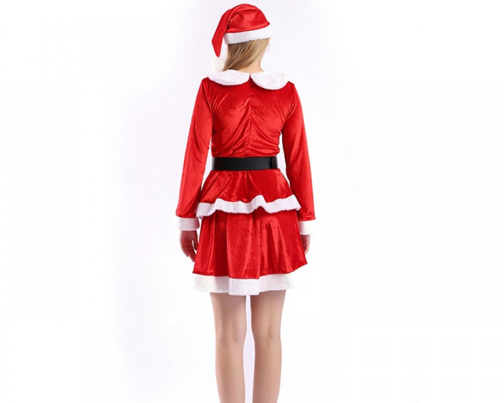 Womens Santa Outfit Costume Cute Santa Dress