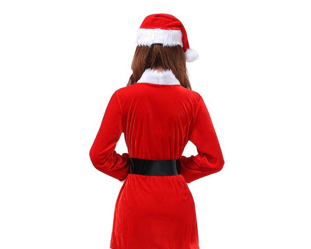 Mrs Claus Outfit Womens Christmas Costumes Santa Dress
