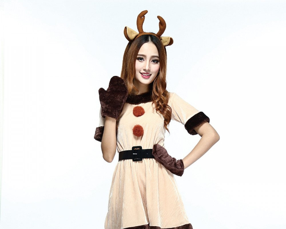 Reindeer Costume Womens Christmas Costumes Dress Full Sets