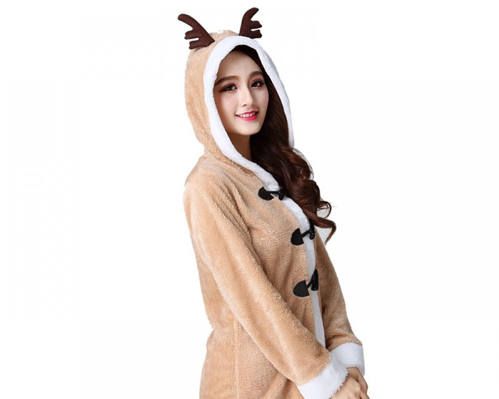 Reindeer Costume Outfit Warm Christmas Costume For Women