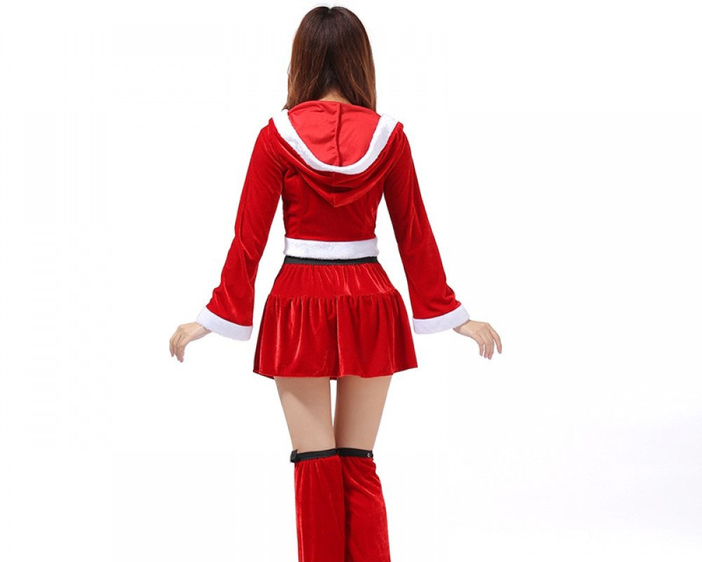 Womens Christmas Outfit Costume Santa Dress