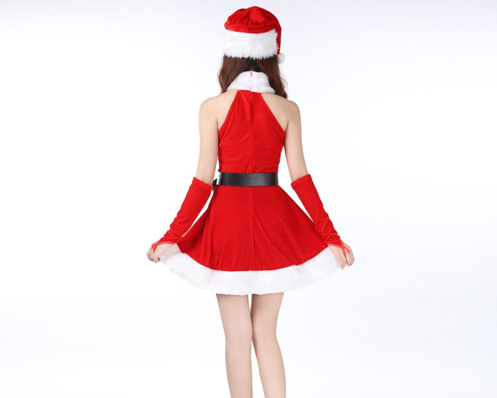 Sexy Santa Costume Dress Christmas Costume Outfit Full Sets