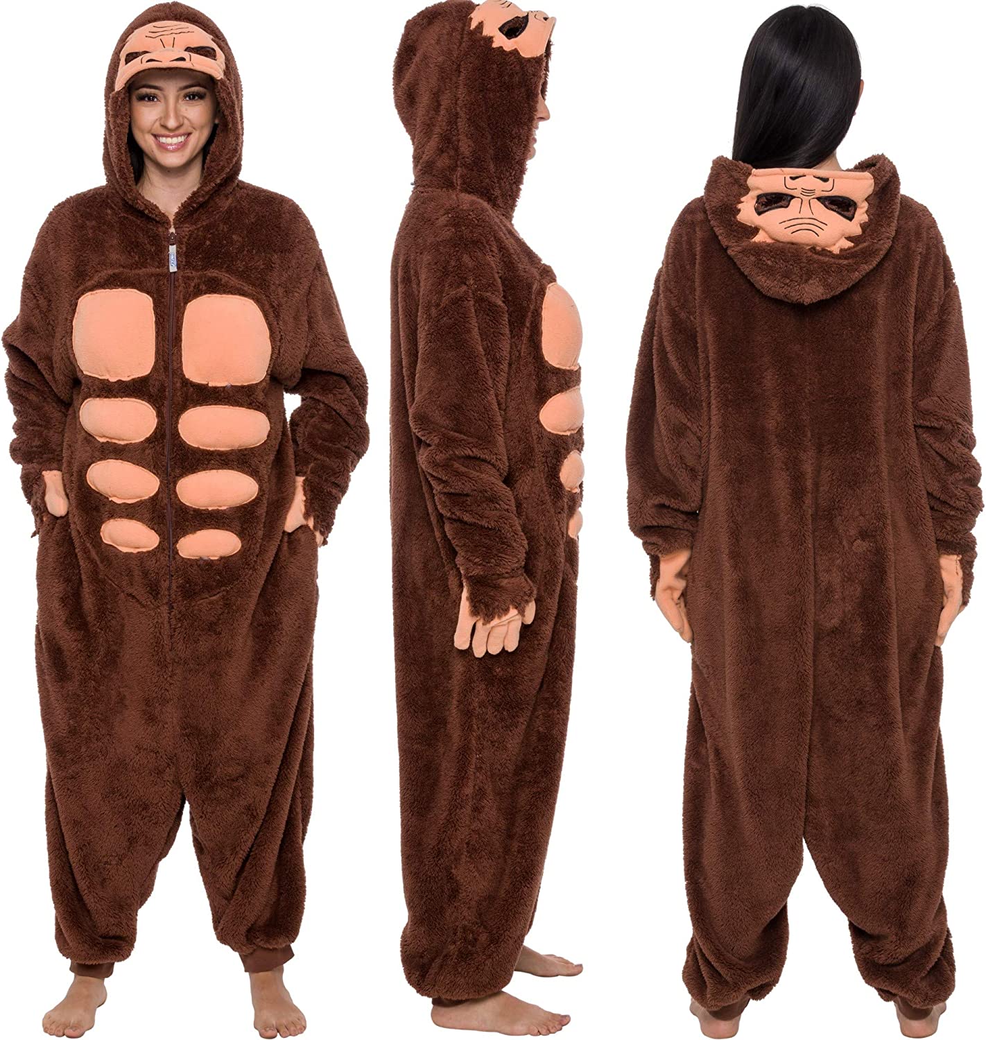 Sasquatch Yeti One Piece Costume Cosplay Animal Pajamas