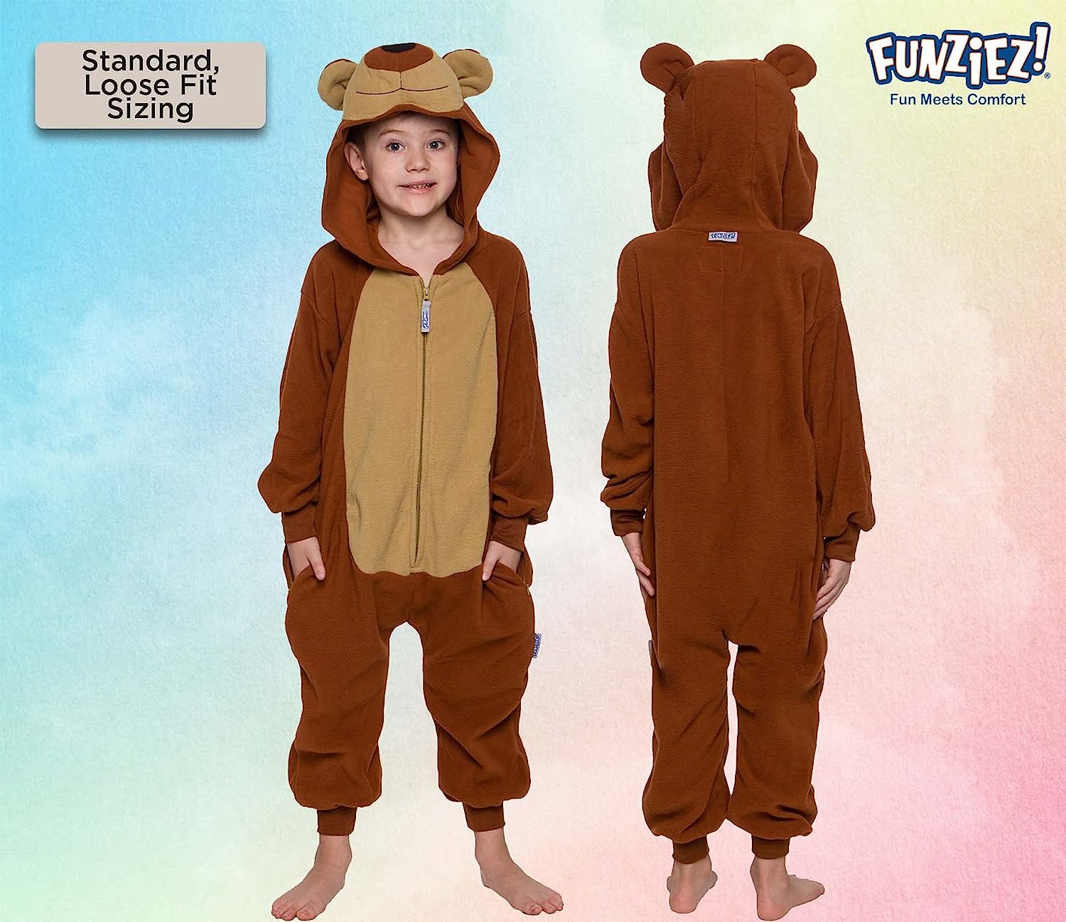 Teddy Bear One Piece Kids Costume Jumpsuit