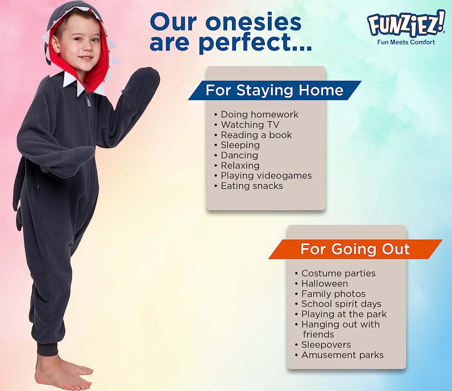 Unisex Shark Cosplay Kids One Piece Animal Costume