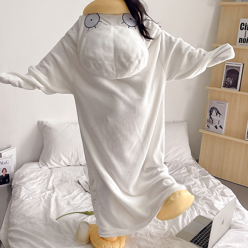 Kigurumi Cosplay Animie Onesie Flannel Sleepwear anime Kagura Sadaharu just away Elizabeth figure costum