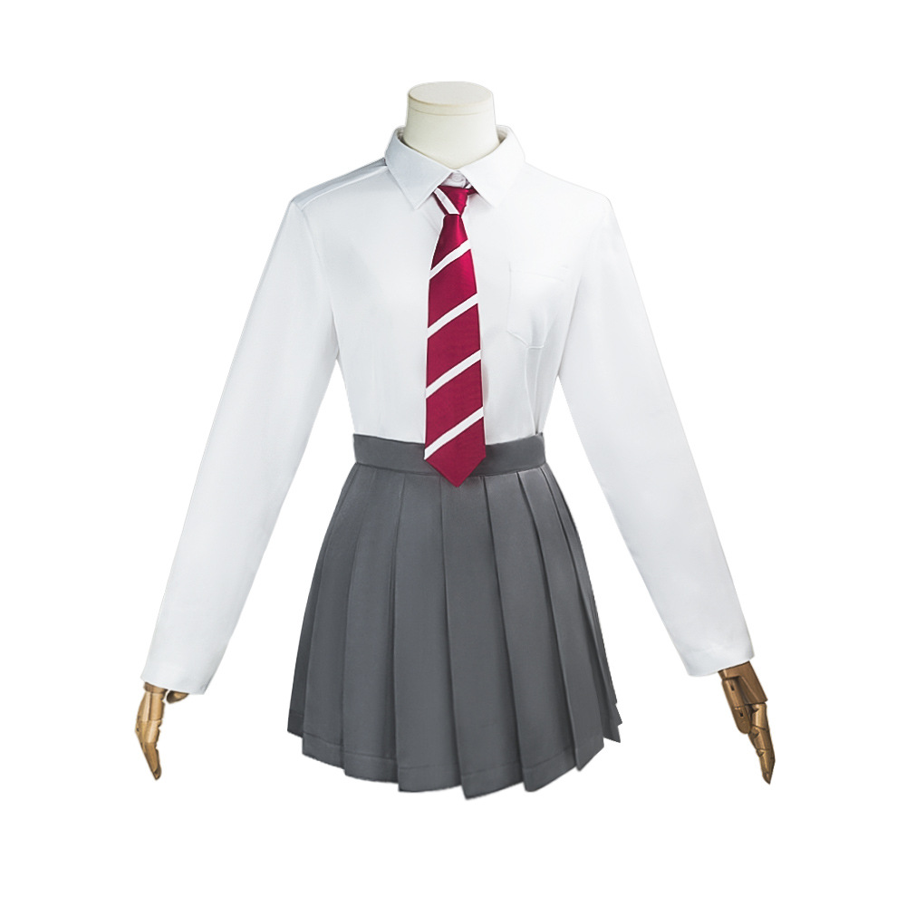 Anime Call Of The Night Asai Akira Cosplay Costumes White Blouse Skirt School Uniform Outfit
