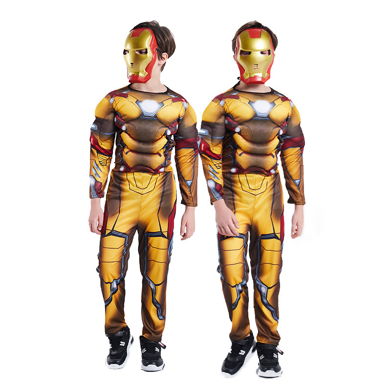 Halloween children's cosplay costume superhero Iron Man Thor Captain America Batman costume