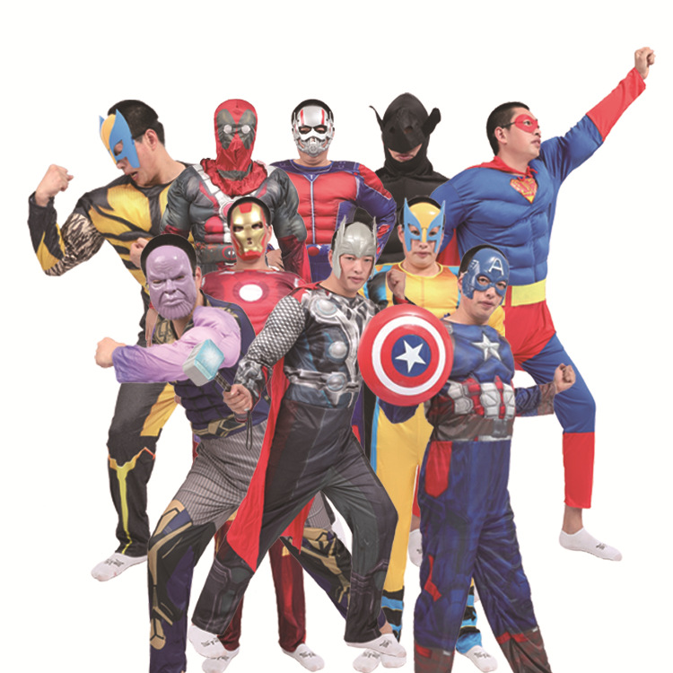 Iron Man Hero Adult Steel Batman Captain America Cosplay Costumes