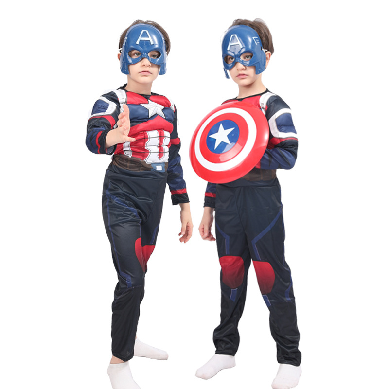 Super Hero Captain America Cosplay Costumes for Kids