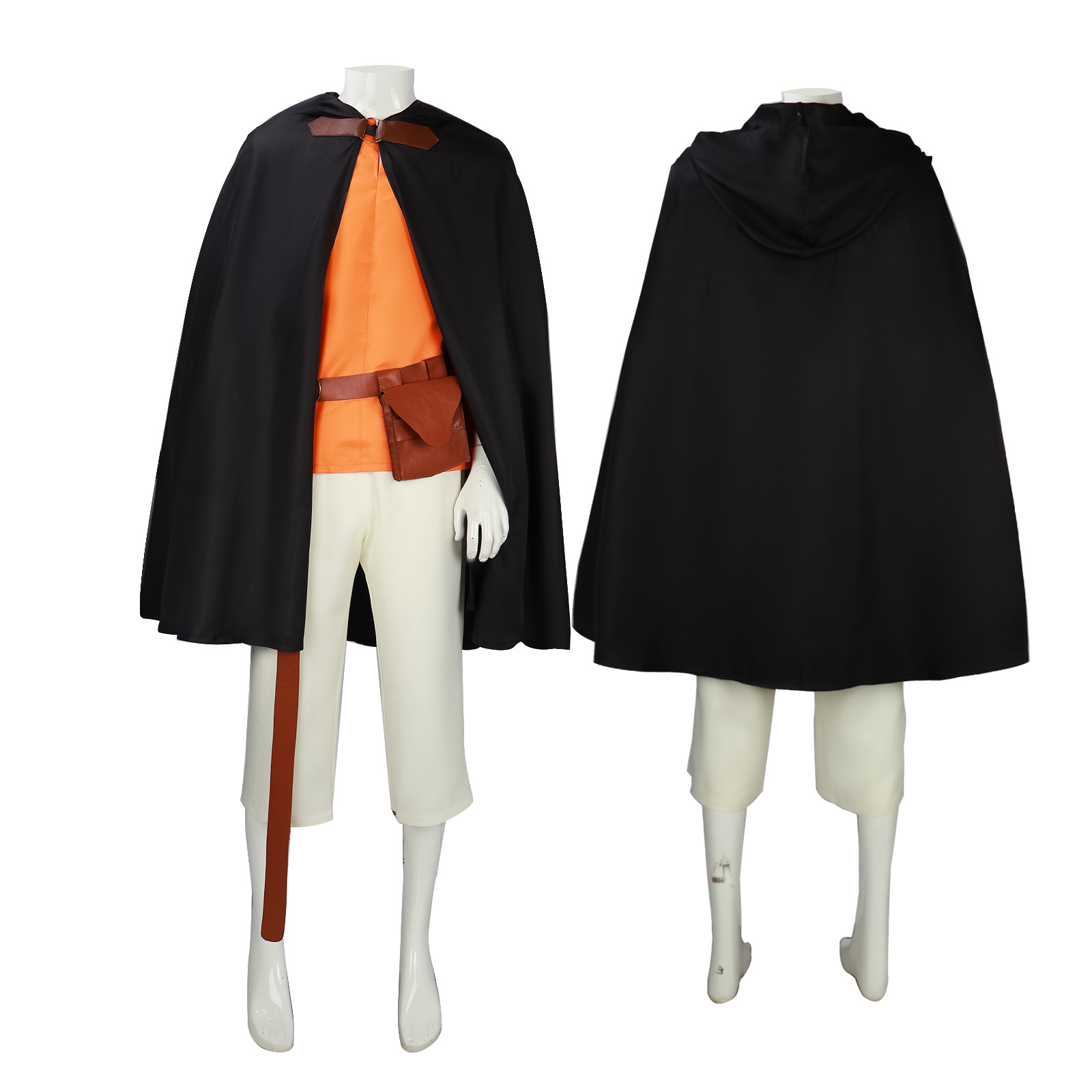 Halloween men's hooded cloak medieval pirate robe old ranger costume cosplay costume