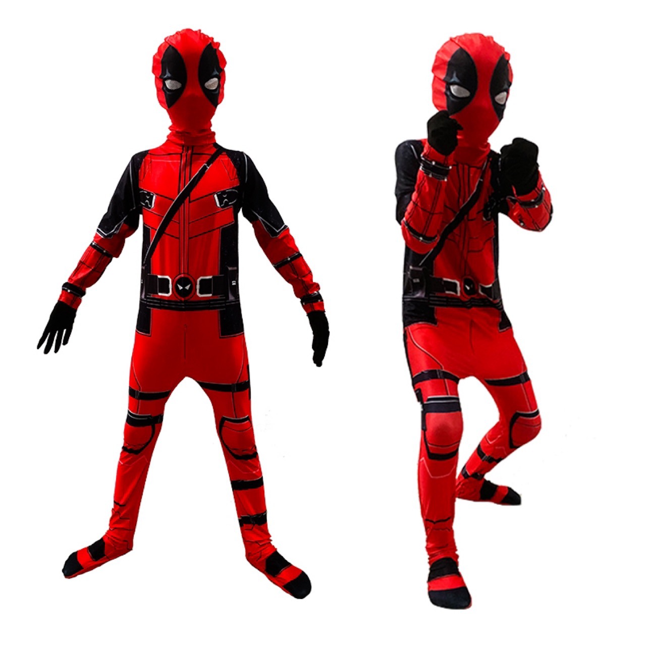 Halloween Hero Cosplay Costume Superhero Kids Deadpool Bodysuit Captain America Holiday Costume