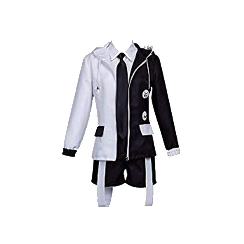 Anime Danganronpa Monokuma Cosplay Costumes Black White Bear Uniform for Men and Women