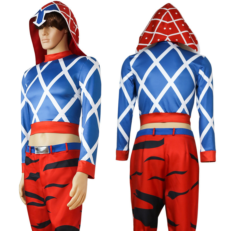 Jojo's Bizarre Adventure Cosplay Costumes Golden Wind Mista Anime Suits For Men And Women