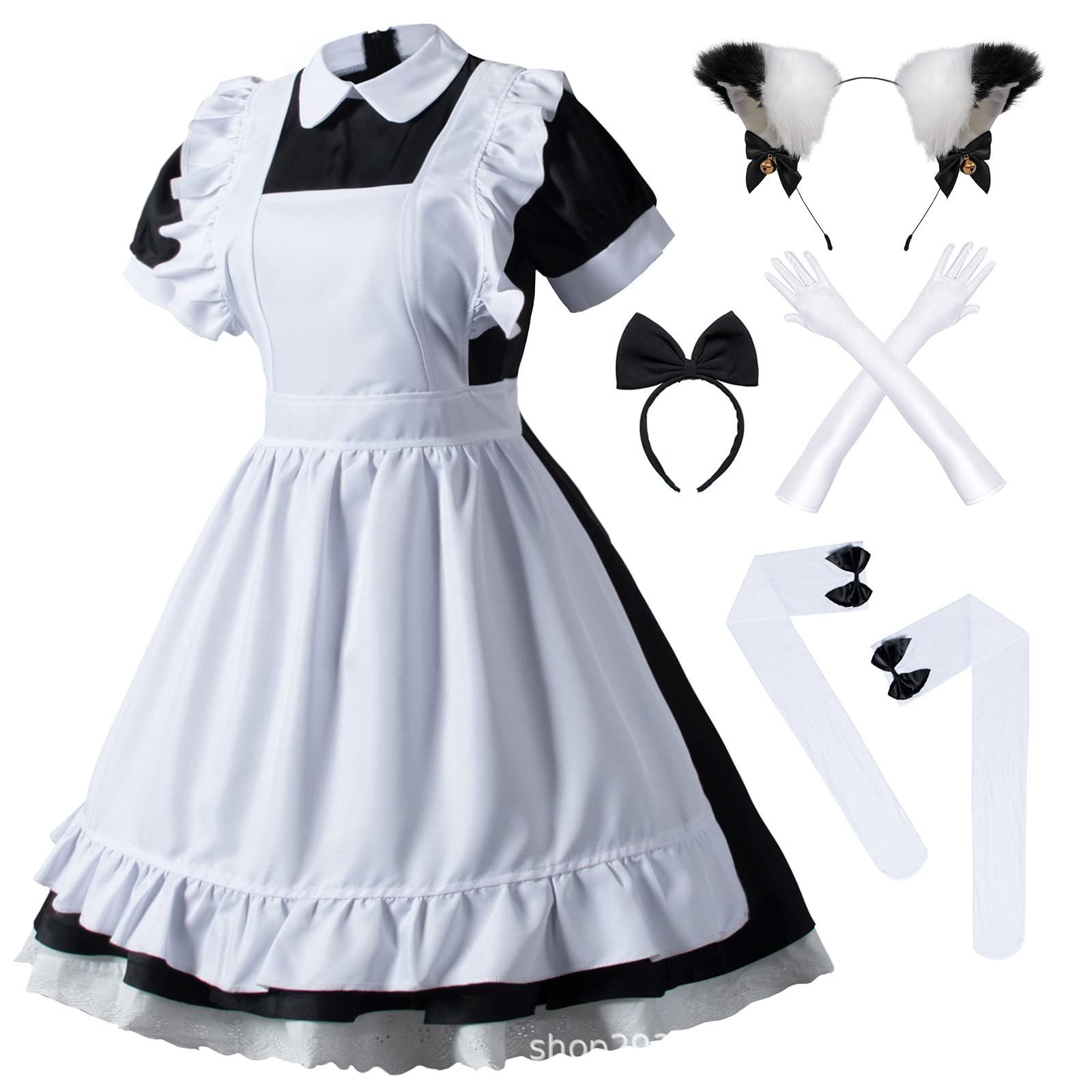 Light tone girl costume Lolita maid costume play role play costume Lolita women's costume