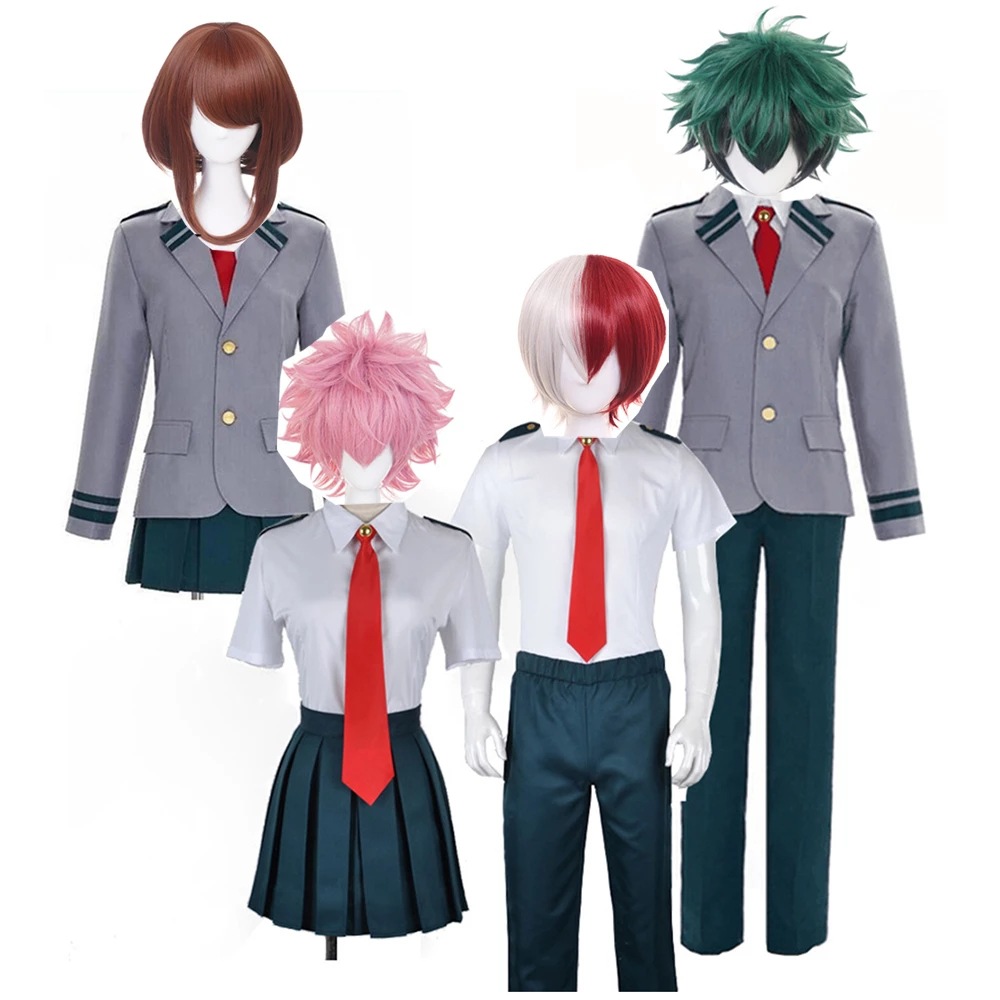 My Hero Academia cos costume Uraraka Ochako Midoriya Izuku Todoroki Cosplay anime costume