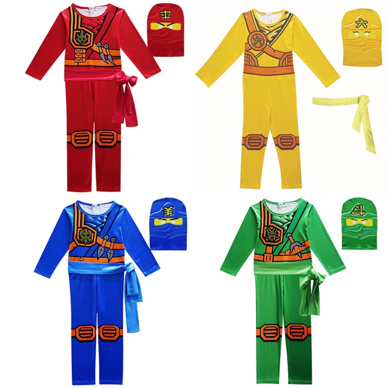 LEGO Ninjago costume children's anime performance costumes Halloween tights children's LEGO ninja costumes