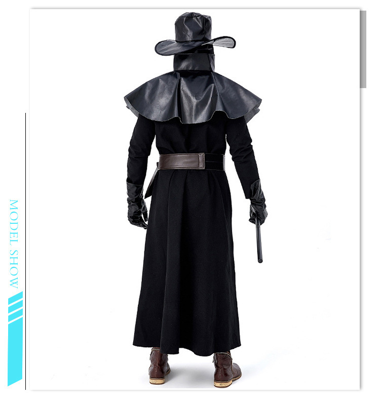 cosplay dark dungeon plague doctor beak cos costume