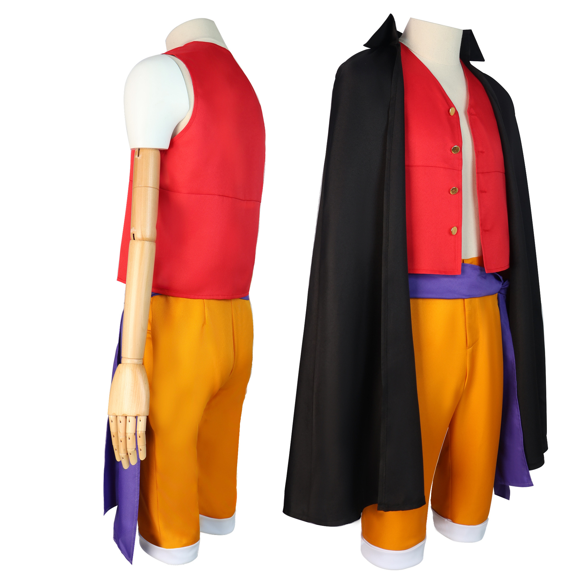 One Piece Luffy cos costume Wano Country Onigashima Chapter two years later the second generation Straw Hat Luffy cosplay costume