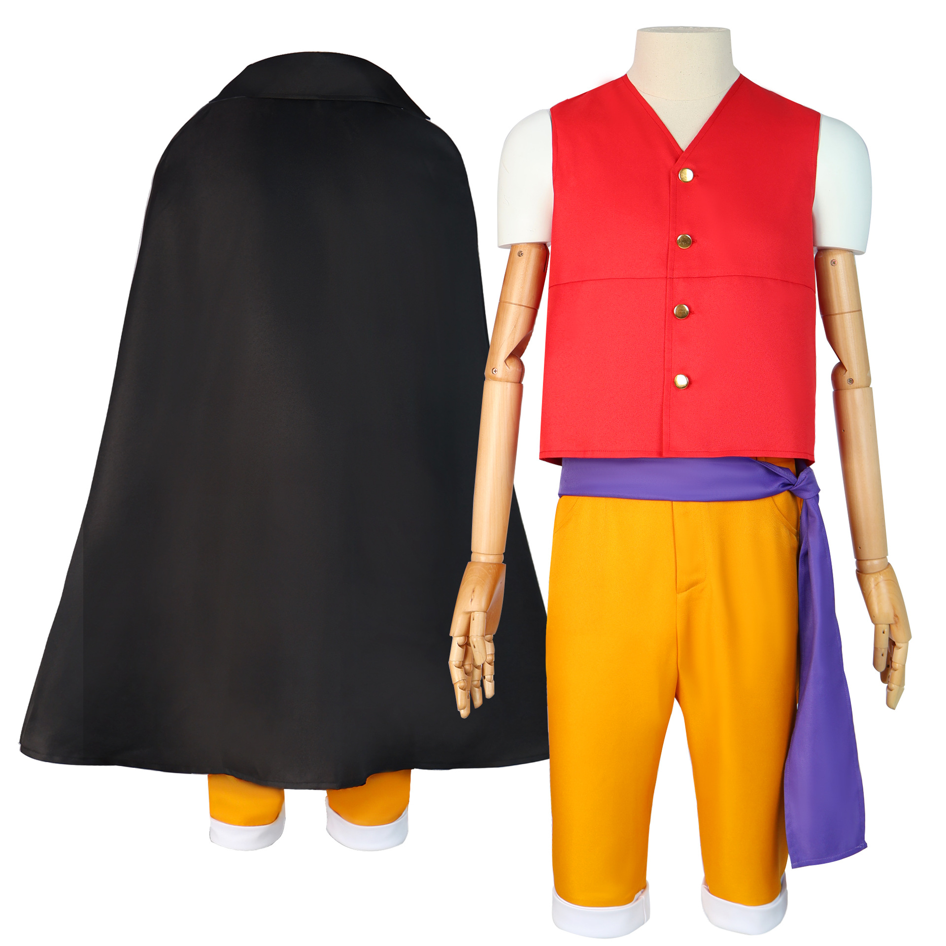 One Piece Luffy cos costume Wano Country Onigashima Chapter two years later the second generation Straw Hat Luffy cosplay costume