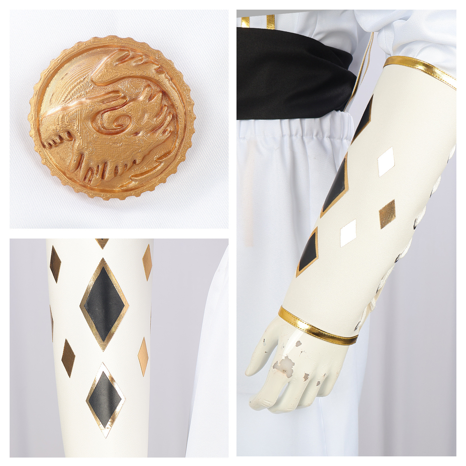 Power Rangers White Ninja POWER RANGERS Tommy Oliver White Ninja Cosplay Suit