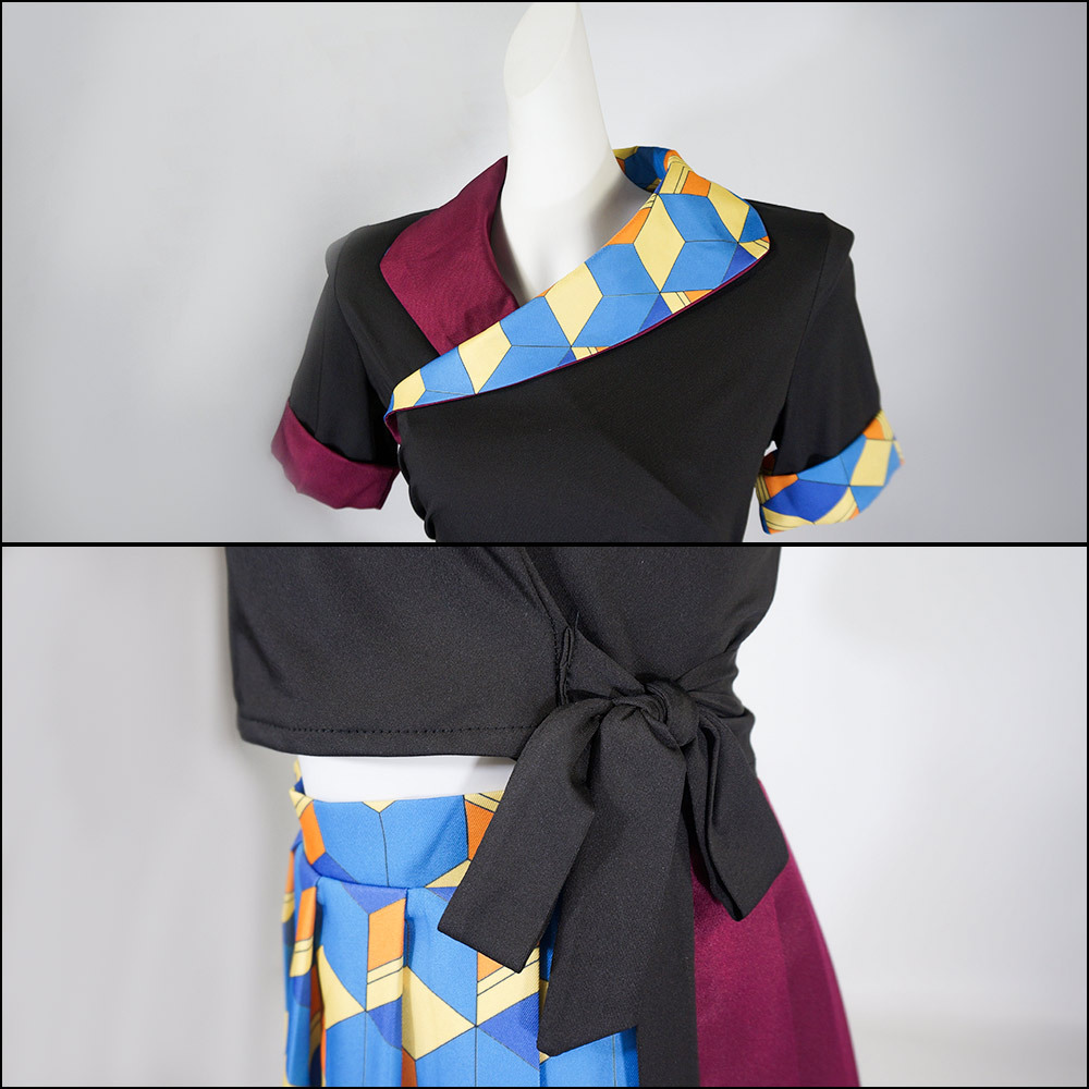 Demon Slayer: Kimetsu no Yaiba cos skirt suit Nezuko Tanjiro peripheral butterfly Ninja Zenitsu cosplay women's clothing